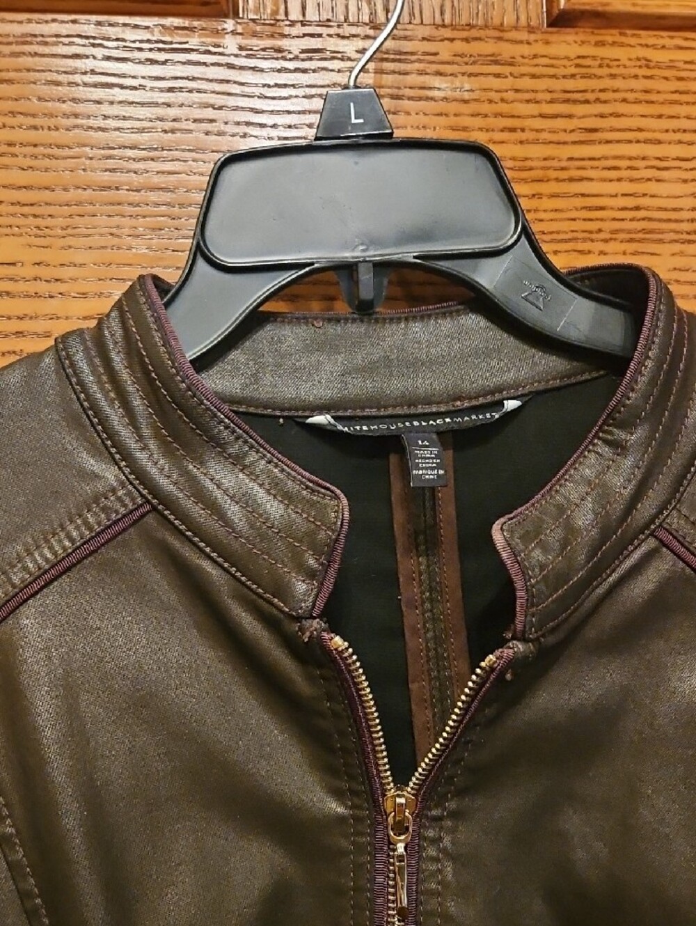 Choc Brown Jacket with Contrast Trim